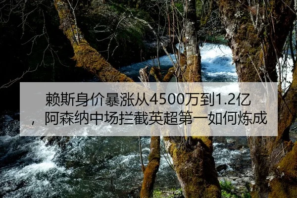 赖斯身价暴涨从4500万到1.2亿，阿森纳中场拦截英超第一如何炼成